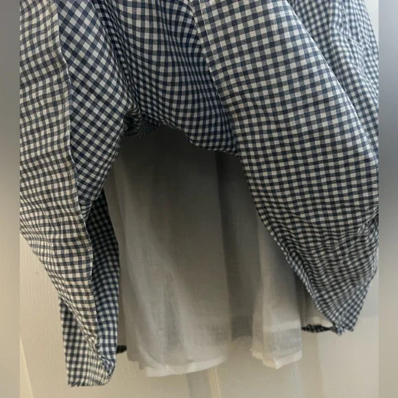 Landry Kate / Storia Kimber Blue Gingham Sleeveless Bow Ties Midi Dress Medium - Picture 8 of 11